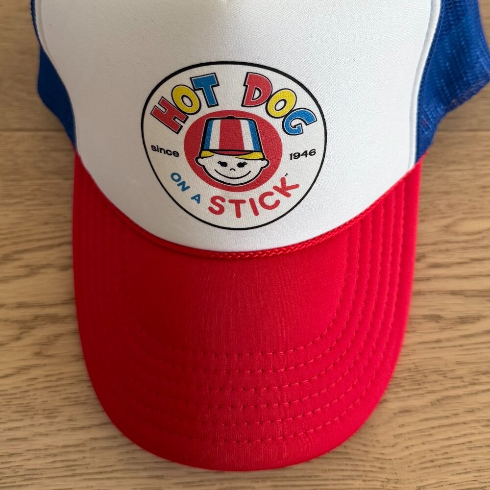 Hot Dog On A Stick Snapback Trucker Hat
